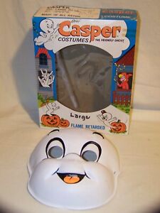 Casper The Friendly Ghost Halloween Costume Mask Box Vintage Harvey Cartoons