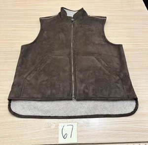 Outback Trading Company braune Wildlederimitat Weste Herren Gr. L - Bild 1 von 6