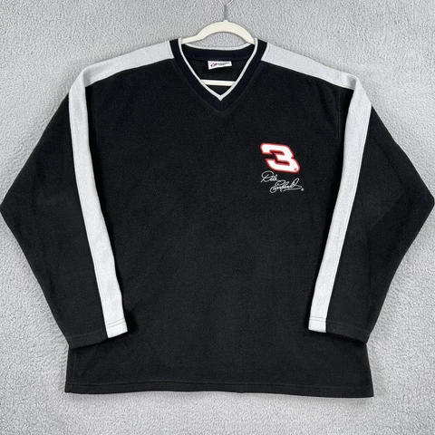 Vintage Dale Earnhardt SweatShirt Mens Large Black Gray Competitors View NASCAR Cover
