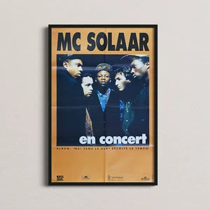 Affiche Vintage Originale MC Solaar - "Qui sème le vent récolte le tempo" - 1991 - Imagen 1 de 3
