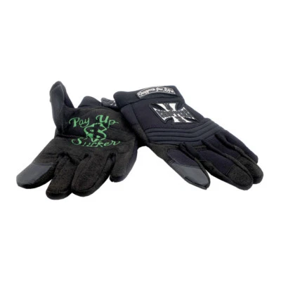 WEST COAST CHOPPERS PAY UP SUCKER RIDING GLOVES - BLACK **CHRISTMAS GIFT**