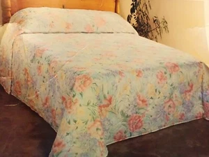 Canon Full Size Floral Bedspread 96x108. - Picture 1 of 4