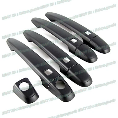 Cubierta negra mate para Lexus LS430 2001-2006 lateral 4 llave inteligente manija de puerta Foto 1 de 4
