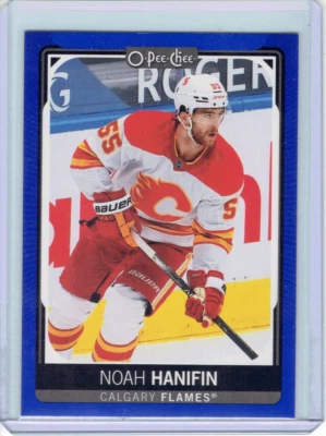 2021-22 O-Pee-Chee - Blue Border #335 Noah Hanifin (Short Print) - Image 1 of 2