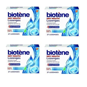 Biotene Dry Mouth Lozenges Refreshing Mint Sugar Free 27CT EXP 03/2026 Lot of 4 - Picture 1 of 4