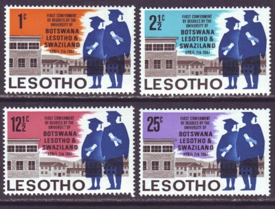 Lesotho 1967 SC 37-40 MNH Set University - Image 1 of 2