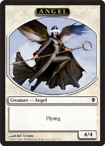 ANGEL TOKEN X4 4 4X Zendikar MTG Magic the Gathering Cards DJMagic - Image 1 of 1