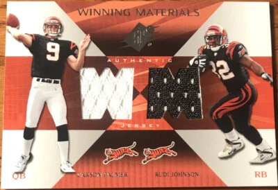 2004 SPx Winning Materials Carson Palmer/Rudi Johnson WM-PJ Cincinnati Bengals - Image 1 of 2