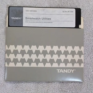 Tandy Smartwatch Utilities 5.25" Floppy Disk Cat No. 25-1033 - Picture 1 of 3