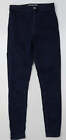 Toshop Womens Blue Cotton Skinny Jeans Size 28 L32 In Regular Button