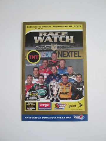 RACE WATCH NASCAR Sept.18, 2005, 27 of 36 Collector's Edition Earnhardt,Waltrip Cover