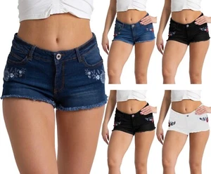 Womens Jeans Shorts Comfort Stretch Summer Designer Half Pant for Ladies US Size - Picture 1 of 37