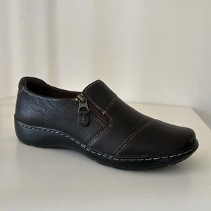 Clark Women’s Cora Harbor Slip On Shoes 8.5M Dark Brown - Picture 1 of 5