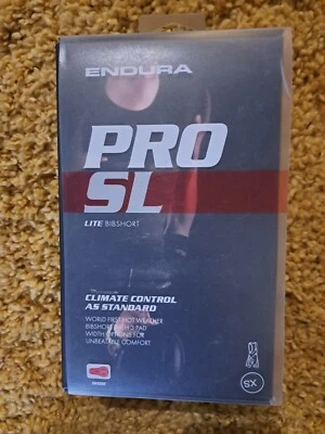 Endura Pro SL Lite Bibshort Size - XS Extra Small - Black ( Wide Seat Pad) BNWT - Image 1 of 3