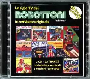 Sigle Tv 2 CD ROBOTTONI VOL. 3 SUPEROBOTS BALDIOS GOLION GINGUISER CALENDAR MEN - Foto 1 di 2