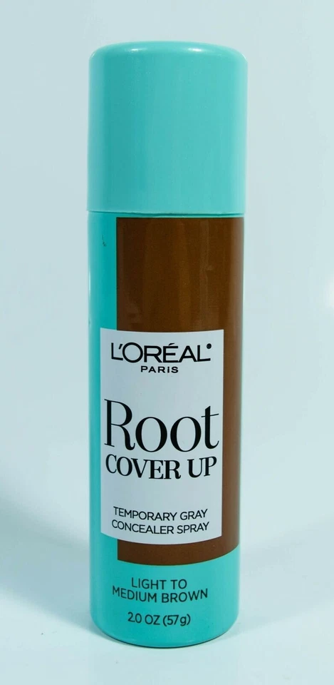 L'Oreal Paris Root Cover Up Spray, Marrón Claro a Medio, Corrector Gris 2oz Foto 1 de 1