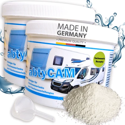 2x 500g abtyCAM Frischwassertank Reiniger Wohnmobil Boot Wohnwagen (31,50€/1kg) - Bild 1 von 4