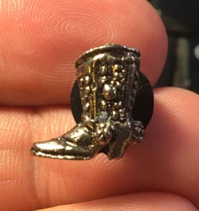 Cowgirl Stiefel Pin Western Retro 80er Jahre Hut Reverstasche Brosche silber Farbe Cowboy West - Bild 1 von 2