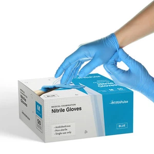 Fifth Pulse Nitrile Exam Latex & Powder Free Gloves - Blue - 50 pk (Med) - Bild 1 von 6
