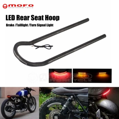 Aro de asiento trasero para Cafe Racer CB500 XS750 GS1100 con marco de bucle con LED  Foto 1 de 4