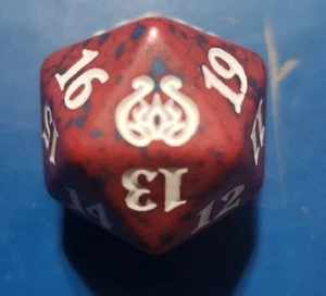 Magic the Gathering MTG - Spindown/D20/Life Counter - AETHER REVOLT (AER) RED - Picture 1 of 1