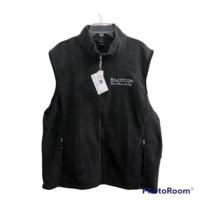Chaleco polar North End para hombre XL gris sin mangas bolsillos con cremallera completa Silverton Casino Foto 1 de 4