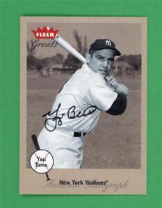 2002 Fleer Greats card ** Yogi Berra ** Certified Authentic Autograph NY Yankees