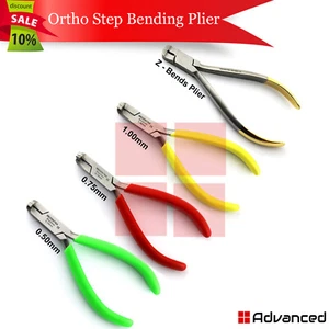 Orthodontic Detailing Step Pliers 0.50mm,0.75mm,1mm, Wire Bending Z-Bends Plier - Picture 1 of 6