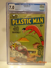 PLASTIC MAN  #16 CGC 7.0 OFF-WHITE TO  WHITE PAGES CLASSIC COVER BELL FEATURES
