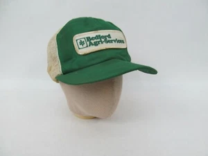 Vintage Snapback Cap Trucker Hat – Bedford Va Agri Service Farm Mesh Padded - Picture 1 of 2