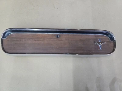 1965 Mustang Fastback GT Coupe Convertible OEM Deluxe Wood Grain Glove Box Door - Image 1 of 4