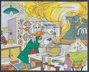 Redonda - Disney Mark Twain Environment - Souvenir Stamp Sheet - MNH - Picture 1 of 1