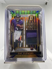 2023 Panini Gold Standard ZAY FLOWERS RC Newly Minted White Gold patch 47/49 SP