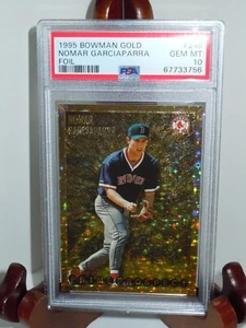 1995 Bowman Gold #249 Nomar Garciaparra PSA 10 GEM MT Prime Prospect Foil POP 3 - Bild 1 von 3