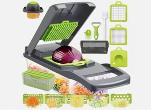 Vegetable Chopper, 17 in 1 Kitchen Gadgets Accessories,Food Salad Chopper Veg - Picture 1 of 7