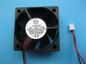 2 pcs Brushless DC Cooling Fan 12V 5020S 7 Blades 50x50x20mm 2pin Sleeve Bearing - Picture 1 of 4