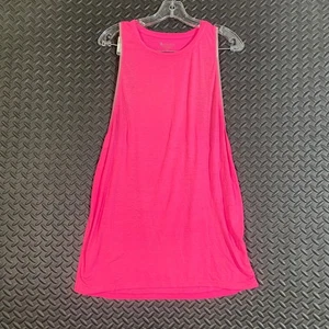 Canotta donna Athleta rosa media senza maniche atletica abbigliamento attivo allenamento - Foto 1 di 8