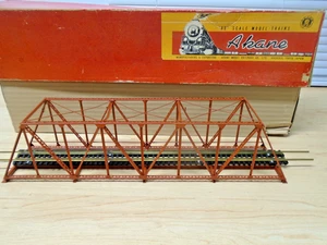 Seltene Akane Japan Messing eingleisige Fachwerkträgerbrücke unbenutzte Form OB - Bild 1 von 9