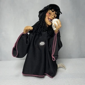 Vtg DanDee Halloween Animated Singing Witch 11” Figure Motion Light Skull Decor - Picture 1 of 8