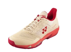 Yonex AD-ACCEL Womens All Court Tennis Shoes Size Women's US 8 - Beige/Pink - Picture 1 of 1