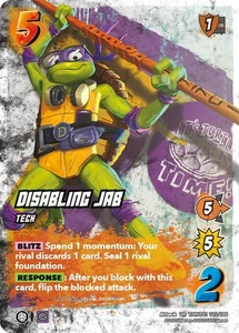 UniVersus Disabling Jab TMNT01 145/186 UR Ultra Rare TMNT - Picture 1 of 1