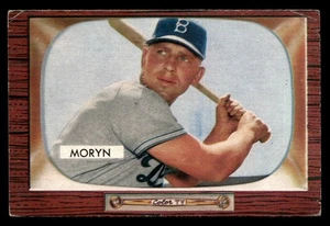 Walt Moryn 1955 Bowman Rookie Card #261 Brooklyn Dodgers GD-VG - Picture 1 of 2