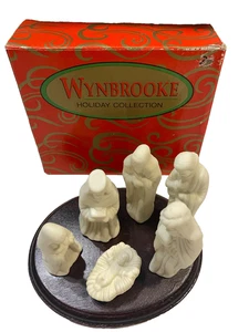 World Bazaars Wynbrooke Holiday Collection 6 Stück Weihnachtskrippe Elfenbein - Bild 1 von 4