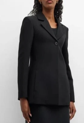 Jaqueta Blazer Feminina The Row Ronelle Lã Peito Único Tamanho 6 Nova Com Etiqueta - Imagem 1 de 4