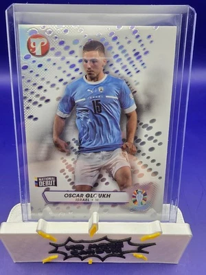 2023 Topps Pristine Road to UEFA Euro 2024 Oscar Gloukh Refractor - Image 1 of 2