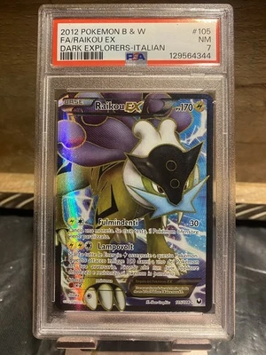 Raikou EX (105 Full Art) 105/108 Dark Explorers Holo Italian Psa 7 - Image 1 of 2