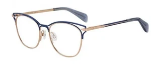 Rag & Bone Damen Brille RNB 3019 KY2 Blau Gold Optik Fassung 51-18-140 - Bild 1 von 1