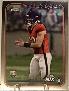 2024 Topps Chrome - Rookies Bo Nix #206 (RC) - Bild 1 von 2