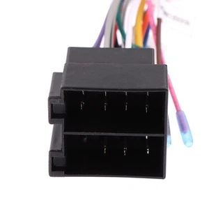 Car Stereo Radio 16 Pin ISO Cable Adapter Universal Connector Wiring Harness - Picture 1 of 12