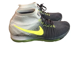 Nike Zoom All Out Flyknit Herren Gr. 12 grau Volt Turnschuhe #844134-407 - Bild 1 von 11